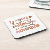 Dessous-de-verre Flannings Bonfires Citrouille (Côté gauche)