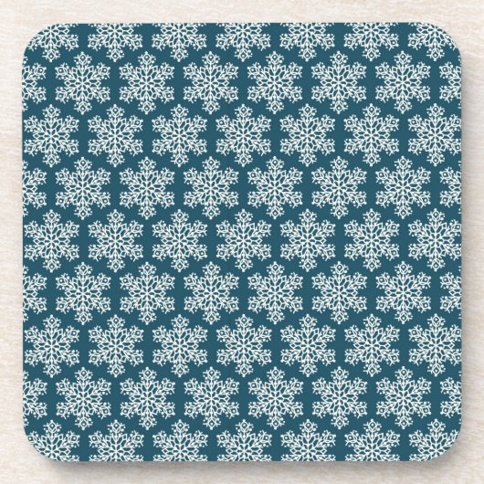 Dessous-de-verre Flèche de neige bleue et blanche (Devant)