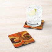 Dessous-de-verre Flèches Abstraites avec Teardrop Center Art Print (Côté Droit)