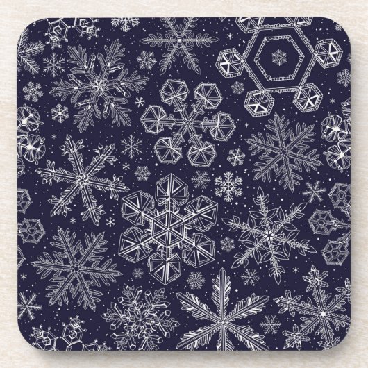 Dessous-de-verre Flèches blanches sur bleu (Devant)