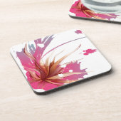 Dessous-de-verre Fleur Abstraite d'Hibiscus (Côté gauche)