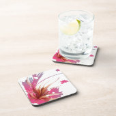 Dessous-de-verre Fleur Abstraite d'Hibiscus (Côté Droit)