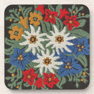 Dessous-de-verre Fleur alpine suisse Edelweiss