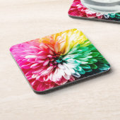 Dessous-de-verre fleur arc-en-ciel (Côté gauche)