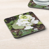 Dessous-de-verre Fleur blanche (Côté gauche)