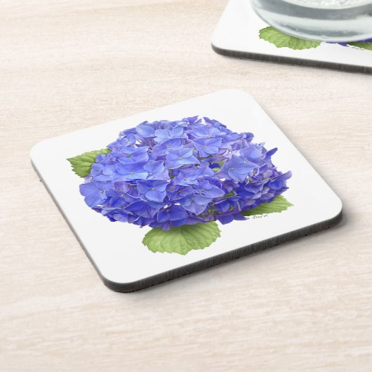 Dessous-de-verre Fleur Blue Hydrangea (Côté gauche)