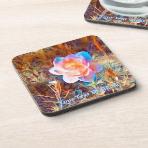 Dessous-de-verre Fleur colorée