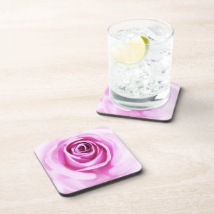 Dessous-de-verre Fleur d'amour rose 6
