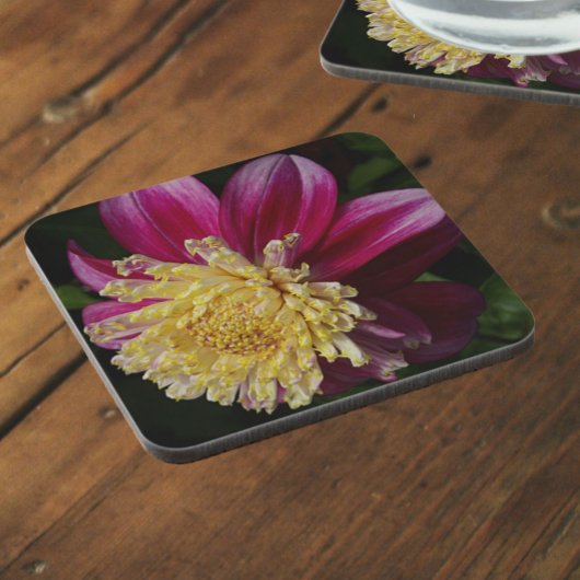 Dessous-de-verre Fleur d'anémone rose Dahlia