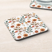 Dessous-de-verre Fleur d'automne (Côté gauche)