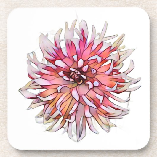DESSOUS-DE-VERRE FLEUR DE DAHLIA (Devant)