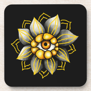 Dessous-de-verre Fleur de l'Œil Surréaliste Gothique - Di Cottageco
