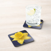 Dessous-de-verre Fleur de Narcisse jaune peinture à l'aquarelle flo (Côté Droit)