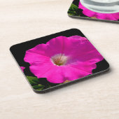 Dessous-de-verre fleur de pétunia rose (Côté gauche)