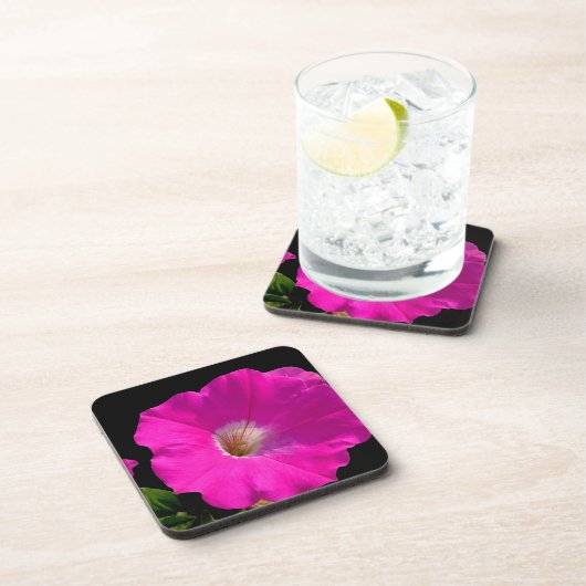 Dessous-de-verre fleur de pétunia rose (Côté Droit)