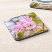 Dessous-de-verre Fleur de pomme rose (Côté gauche)