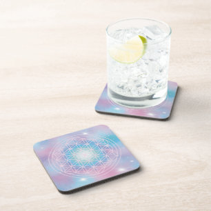 Dessous-de-verre Fleur de Vie Géométrie Sacrée – Épanouissement Cél