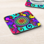 Dessous-de-verre Fleur de vie zen Chakra (Côté gauche)
