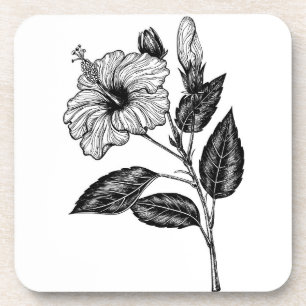 Dessous-de-verre Fleur d'Hibiscus III