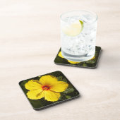 Dessous-de-verre Fleur d'Hibiscus jaune (Côté Droit)