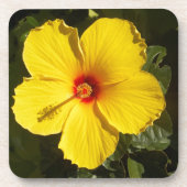 Dessous-de-verre Fleur d'Hibiscus jaune (Devant)