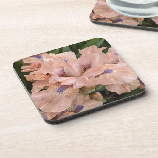 Dessous-de-verre Fleur d'Iris à poil rose (Côté gauche)