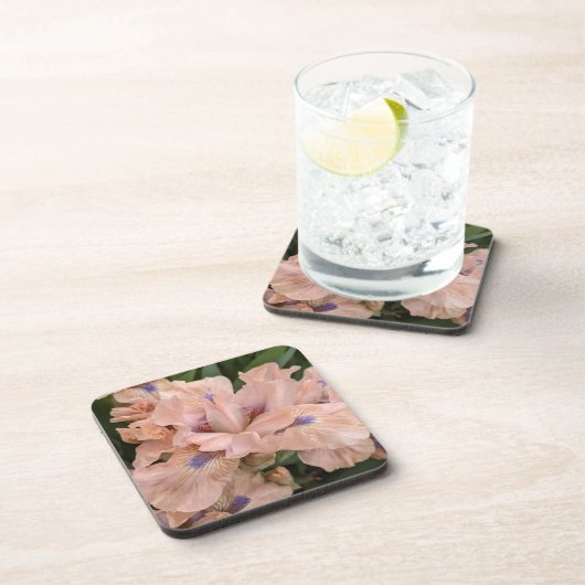 Dessous-de-verre Fleur d'Iris à poil rose (Côté Droit)