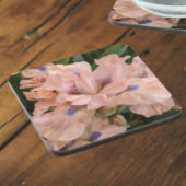 Dessous-de-verre Fleur d'Iris à poil rose