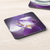 Dessous-de-verre fleur d'iris pourpre (Côté gauche)