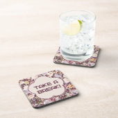 Dessous-de-verre Fleur esthétique violette et blanche (Côté Droit)