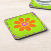 Dessous-de-verre Fleur hippie (Côté gauche)