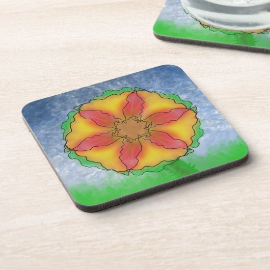 Dessous-de-verre Fleur impeccable (Côté gauche)