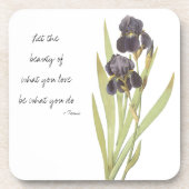 Dessous-de-verre Fleur Iris Violet (Devant)