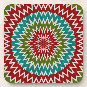 Dessous-de-verre Fleur mandalaic hypnotique