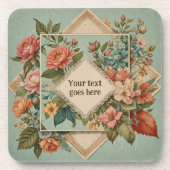 Dessous-de-verre Fleur modifiable (Devant)