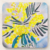 Dessous-de-verre Fleur native australienne de Wattle jaune (Devant)