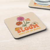 Dessous-de-verre Fleur Où vous êtes planté (Côté gauche)