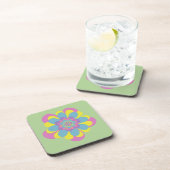 Dessous-de-verre Fleur Pastel (Côté Droit)