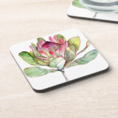 Dessous-de-verre Fleur Protea (Côté gauche)