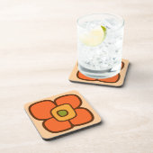 Dessous-de-verre Fleur rétro printanière (Côté Droit)