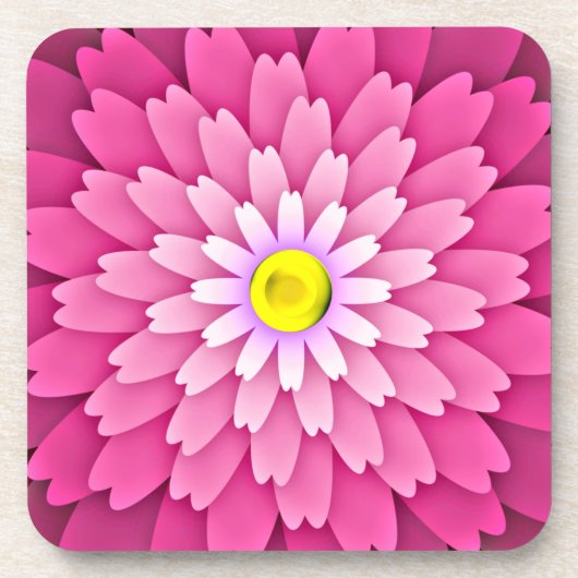 Dessous-de-verre Fleur rose-64655 (Devant)