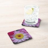 Dessous-de-verre Fleur rose et jaune (Côté Droit)