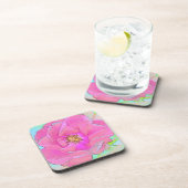 Dessous-de-verre Fleur rose pastel (Côté Droit)