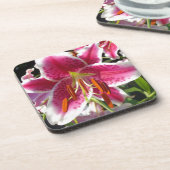 Dessous-de-verre Fleur rose rose rose rose fleur rose fleur tropica (Côté gauche)