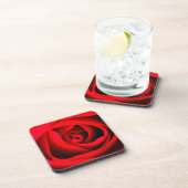 Dessous de verre fleur rose rouge (Côté Droit)