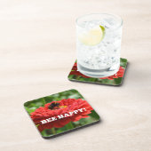 Dessous-de-verre Fleur rouge d'Abee Happy (Côté Droit)