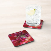 Dessous-de-verre fleur rouge foncé (Côté Droit)