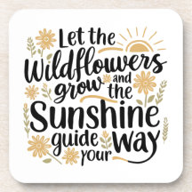 Dessous de verre fleur sauvage