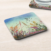 Dessous-de-verre Fleur sauvage Et Étoiles (Côté gauche)