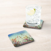 Dessous-de-verre Fleur sauvage Et Étoiles (Côté Droit)